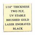 Gold Over Black 2-Ply Plastic Engraving Sheet Stock (12"x24"x1/16")